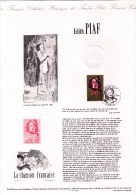 Document Philatélique Officiel Premier Jour Edith Piaf, France Chanson, 1990 - Chanteurs