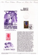 Document Philatélique Officiel Premier Jour Tino Rossi, 1990 - Sänger