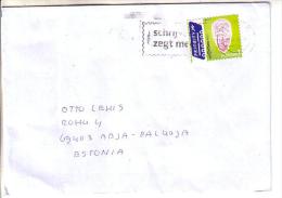 GOOD NETHERLANDS Postal Cover To ESTONIA 2014 - Good Stamped: Licht - Cartas & Documentos