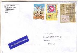 GOOD ITALY Postal Cover To ESTONIA 2013 - Good Stamped: Stamp On Stamp ; Sport - 2011-20: Gebraucht