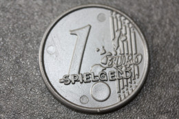 Monnaies Plastique De 1 Euro Pour école Allemande (Spielgeld) Germany Token School - Professionnels / De Société