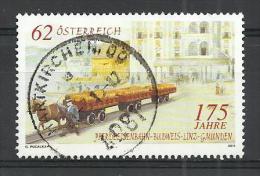AUSTRIA 2011 - 175 YEARS BUDWEIS-LINZ-GMUNDEN HORSE-DRAWN RAILWAYS - OBLITERE USED GESTEMPELT USADO - Used Stamps