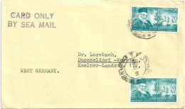 Sea Mail Brief  Bombay - Düsseldorf             1960 - Brieven En Documenten