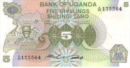 OUGANDA  5 Shillings   Emission De 1982   Pick 15       ***** BILLET  NEUF ***** - Oeganda