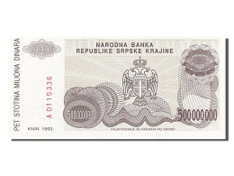Billet, Croatie, 500 Million Dinara, 1993, NEUF - Croatie
