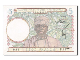 Billet, French West Africa, 5 Francs, 1942, 1942-04-22, SPL - Otros – Africa