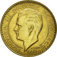 Monnaie, Monaco, Rainier III, 50 Francs, Cinquante, 1950, SUP, Aluminum-Bronze - 1949-1956 Alte Francs