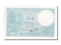 Billet, France, 10 Francs, 10 F 1916-1942 ''Minerve'', 1940, 1940-12-05, SUP - 10 F 1916-1942 ''Minerve''