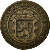 Monnaie, Luxembourg, William III, 10 Centimes, 1870, Utrecht, TB+, Bronze - Luxemburgo