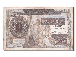 Billet, Serbie, 1000 Dinara On 500 Dinara, 1941, 1941-05-01, TB - Servië