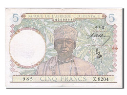 Billet, French West Africa, 5 Francs, 1941, 1941-03-06, TTB - Autres - Afrique