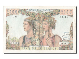 Billet, France, 5000 Francs, 5 000 F 1949-1957 ''Terre Et Mer'', 1951 - 5 000 F 1949-1957 ''Terre Et Mer''