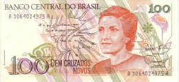 BRESIL  100 Cruzados Novos  Emission De 1989    Pick 220 A      ***** BILLET  NEUF ***** - Brésil