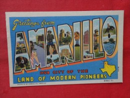 - Texas > Amarillo  Greetings  1953 Cancel  Ref 1218 - Amarillo