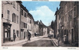 DELLE - LA GRANDE RUE - BELLE CARTE - SEPIA - ANIMEE - COMMERCES -  TOP !!! - Delle