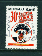 MONACO - 2005  Circus Festival  64c  Used As Scan - Other & Unclassified