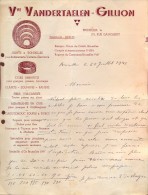 Factuur Brief Lettre Vve Vandertaelen - Gillion - Bruxelles 1941 - 1900 – 1949