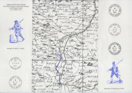 BALE - RIQUEWIHR ALSACE - DOCUMENT PHILATELIQUE LIAISON POSTALE PEDESTRE JUILLET 1971 - VOIR DESCRIPTION - - Covers & Documents