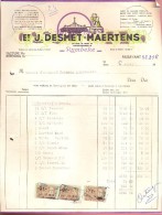 Factuur Brief Lettre  - Wijnhandel  Et. J. Desmet - Maertens Rumbeke 1961 - 1950 - ...