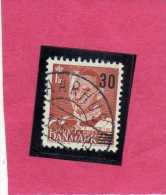 DANEMARK DANMARK DENMARK DANIMARCA 1959 1960 FREDERIK IX PARCEL POST SURCHARGED 30o 30 O ON 25 PACCHI POSTALI USATO USED - Parcel Post