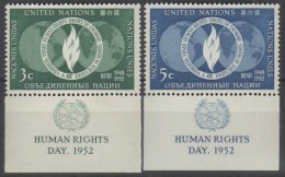 ONU New York 1952 - Diritti Umani - Con Appendice **      (g4546) - Unused Stamps
