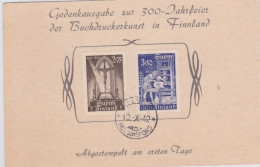 1942 - FINLAND - REPIQUAGE Avec OBLITERATION FDC Sur CARTE ENTIER POSTAL (VOIR DOS) - Interi Postali