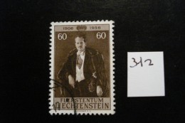 Liechtenstein - Année 1956 - Prince François-Joseph II - Y.T. 312 - Oblitérés - Used - Gestempeld - Used Stamps