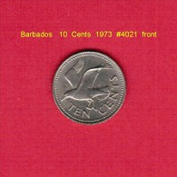 BARBADOS   10  CENTS  1973  (KM # 12) - Barbados (Barbuda)