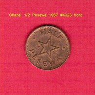 GHANA   1/2  PESEWA  1967  (KM # 12) - Ghana