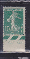 FRANCE N°159b 10C VERT TYPE SEMEUSE IB PAPIER X NEUF SANS CHARNIERE - Neufs