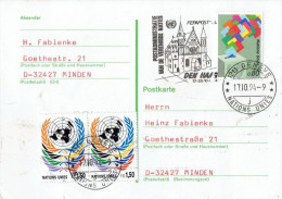 UN Genf - Postkarte Echt Gelaufen / Postcard Used (n1215) - Brieven En Documenten