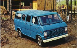 1970 Ford Van Advertisement, C1970s Vintage Postcard - Camions & Poids Lourds