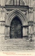 CPA  - MONASTERIO DE GUADALUPE - Puerta Del Templo - 2 Scans - Cáceres