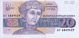 BULGARIE   20 Leva  Daté De 1991  Pick 100     ***** BILLET  NEUF ***** - Bulgaria