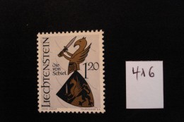 Liechtenstein - Armes Nobles (III) 1f20 - Année 1966 - Y.T. 416 - Oblitéré - Used. - Gebraucht