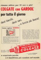 # TOOTHPASTE COLGATE PALMOLIVE 1950s Advert Pubblicità Publicitè Reklame Dentifricio Zahnpaste Oral Dental Healthcare - Equipo Dental Y Médica