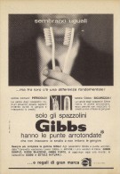 # TOOTHBRUSH GIBBS 1950s Advert Pubblicità Publicitè Reklame Brosse Spazzolino Zahnburste Cepillo Oral Dental Healthcare - Medizinische Und Zahnmedizinische Geräte
