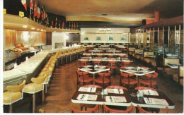 New York City, Sager's Restaurant Lunch Counter Cocktail Lounge Interior View, C1950s/60s Vintage Postcard - Cafés, Hôtels & Restaurants