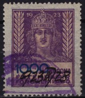 1923 - Hungary - Securities Stock Fiscal Revenue, Tax Stamp - 1000 K - Used - Steuermarken