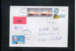 Kroatien / Croatia 2000 Sydney Paraolympic Games Tax Stamp On The Registered Cover Scarce - Estate 2000: Sydney - Paralympic