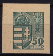 1944 Hungary - FISCAL BILL Tax CUT - Revenue Stamp -  50 F - Steuermarken