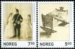 NE3831 Norway 2005 Painting 2v MNH - Unused Stamps