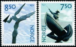 NE3854 Norway 2002 Contemporary Sculpture 2v MNH - Neufs