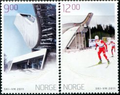 NE3860 Norway 2011 World Ski Championships 2v MNH - Nuevos