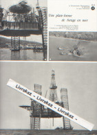 Pétrole, Plate-forme De Forage En Mer, Construction à Rouen, Seine, Documentation Photographique N°6012, 1974, TBE - Historia