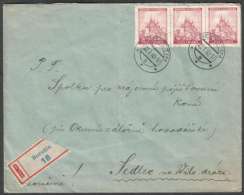 BuM1099 - Böhmen Und Mähren (1940) Borotin (czech. Postmark) (R-letter) Tariff: 3,00K (czech R-label) - Briefe U. Dokumente