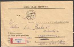 BuM0592 - Böhmen Und Mähren (1939) Jilemnice / Studenec U Horek (R-letter) Exempt From Postage (czech. R-label!) - Briefe U. Dokumente
