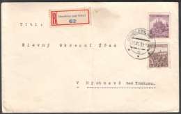 BuM1164 - Böhmen Und Mähren (1939) Doudleby Nad Orlici (czech. Postmark) R-letter, Tariff: 3,60K (czech R-label) - Briefe U. Dokumente