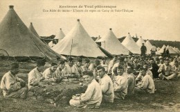 CPA MILITARIA  TOUL 54 CAMP DE BOIS L EVEQUE UNE ALLEE DE TENTES L HEURE DU REPOS - Toul