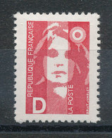 2712** Marianne "D" (2,50f)Rouge - Nuevos